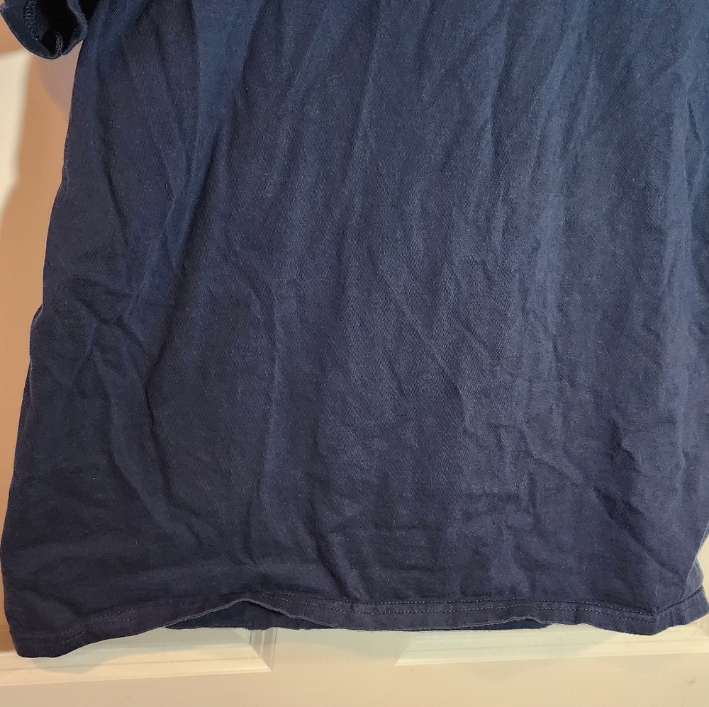 Spalding Men's Navy Blue Cotton T-Shirt Medium - Picture 3 of 4